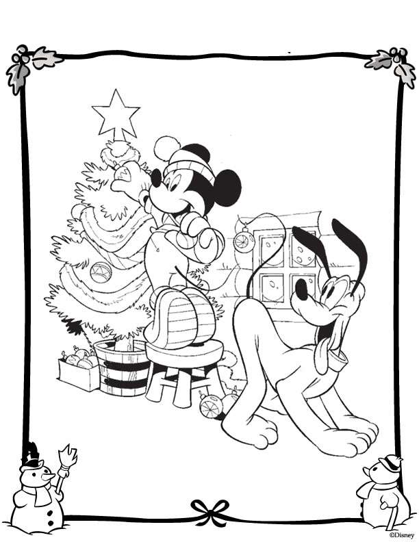 Free Disney Christmas Printable Coloring Pages for Kids ...