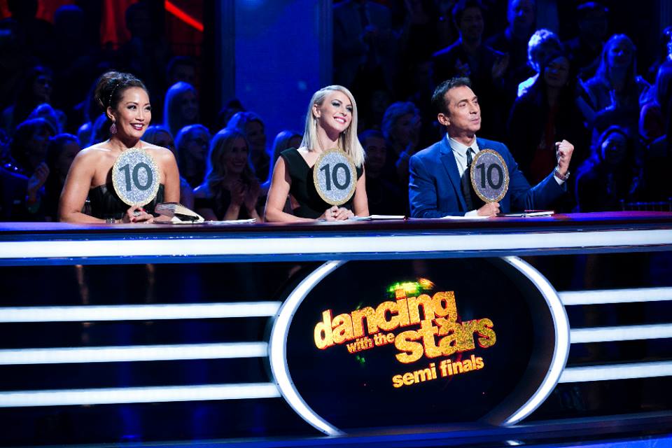 Dancing with the Stars judges CARRIE ANN INABA, JULIANNE HOUGH, BRUNO
