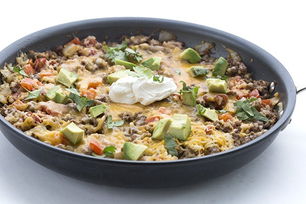 Low Carb Mexican Cauliflower Rice Skillet, All Day I Dream About Food