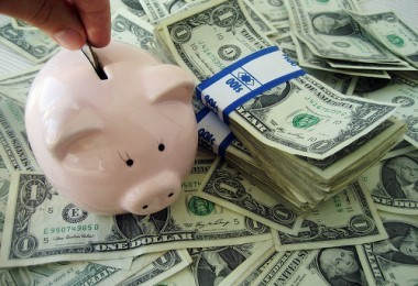 money saving piggy bank