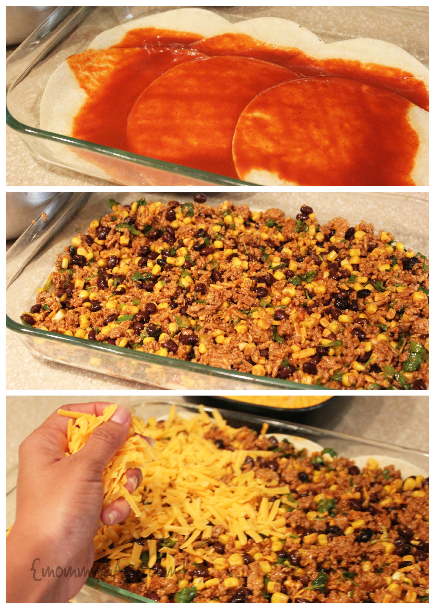 In My Kitchen Easy Turkey Enchilada Casserole Recipe Honey + Lime