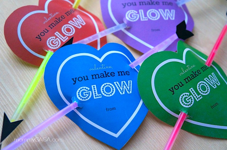 Cupid's Heart Glow Stick Valentines - Print Them Free! - Honey + Lime cupid-s-heart-glow-stick-valentines-print-them-free-honey-lime