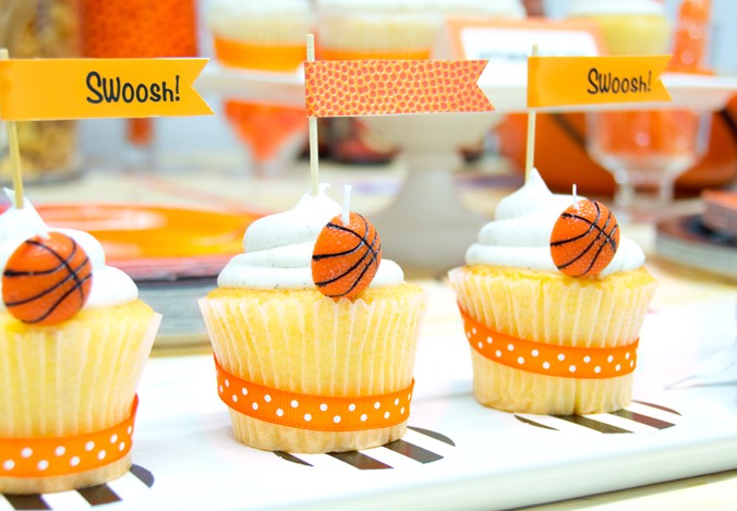 Slam Dunk! March Madness Basketball Birthday Party Ideas + Printables!