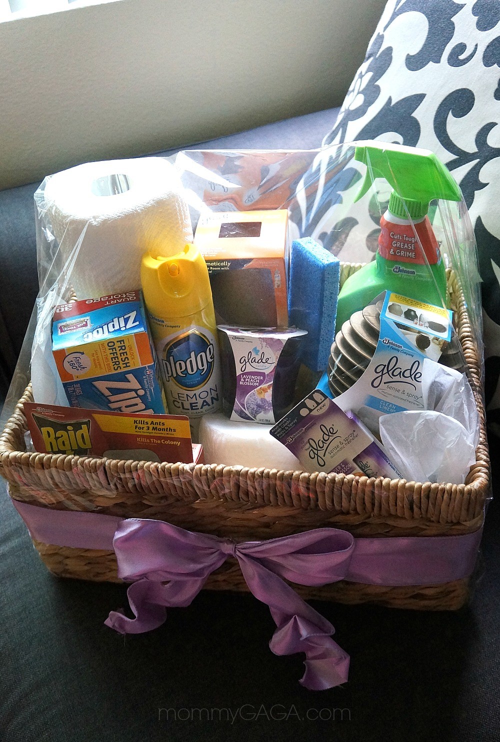 DIY Housewarming Gift Basket Idea with All of the Home Essentials