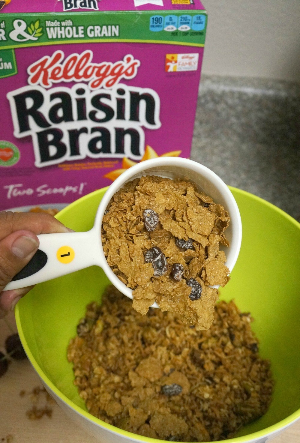 Add Kellogg's Raisin Bran to your granola for a whole grain, protein and fiber boost Honey + Lime