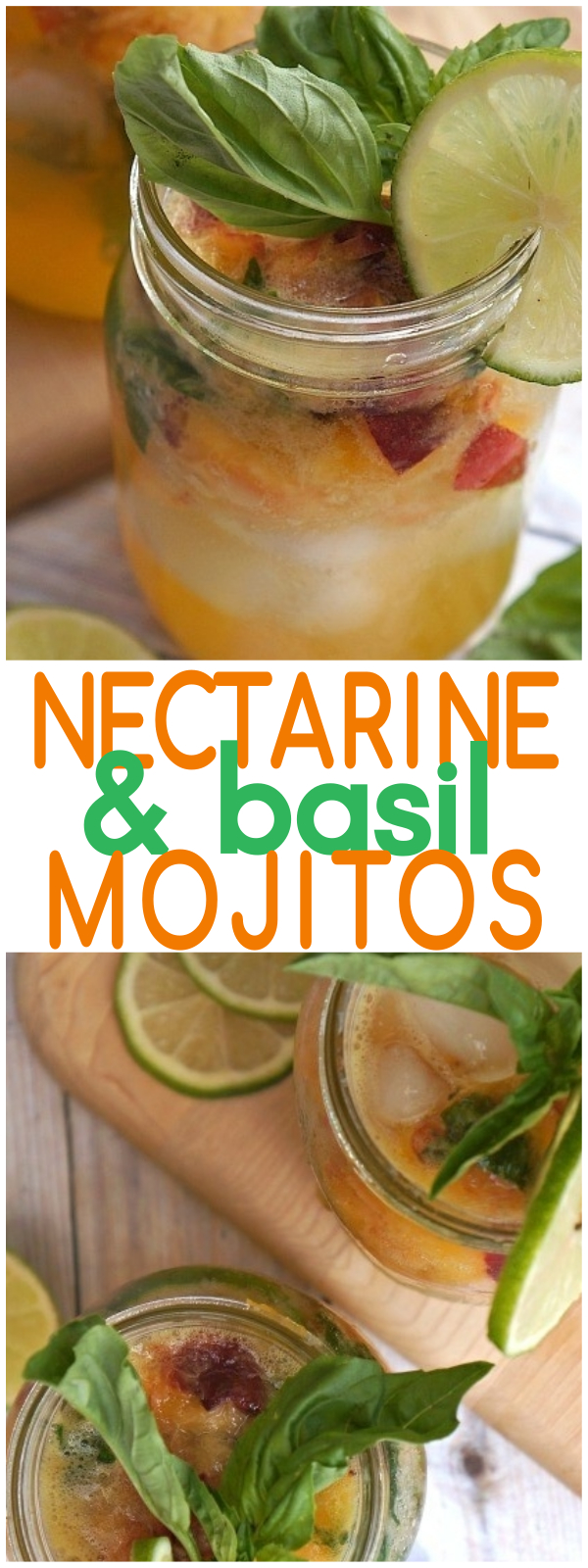 Nectarine Mojitos With Basil Cocktail The Perfect Summer Drink