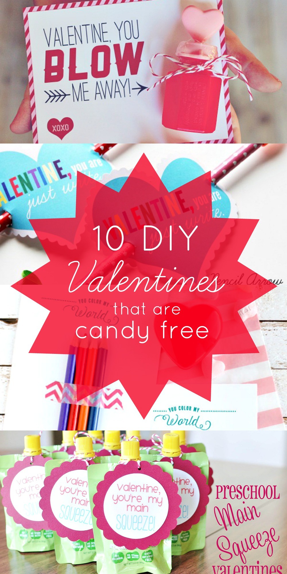 10 DIY Homemade Valentines that have no candy - we love these candy ...