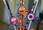 Make these fun easy and candy free Halloween pencil favors