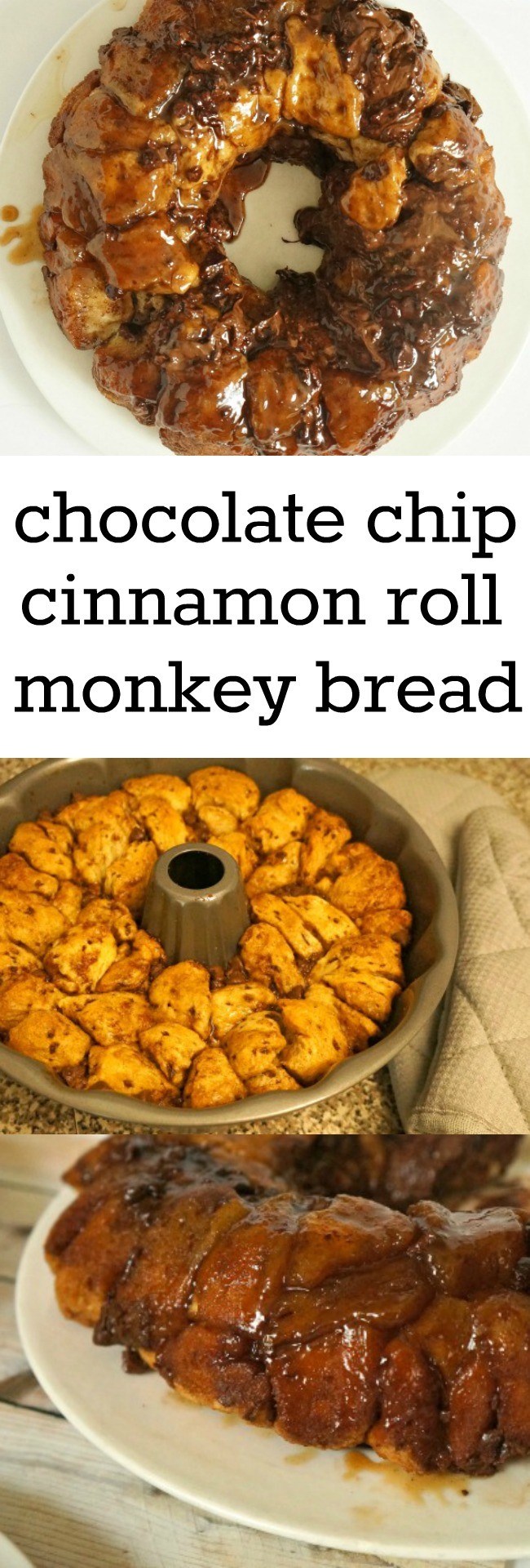 Chocolate Chip Cinnamon Roll Monkey Bread Recipe