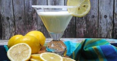 Try this lemon martini recipe, meringue style