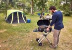 Coleman Road Trip portable camping propane gas grill