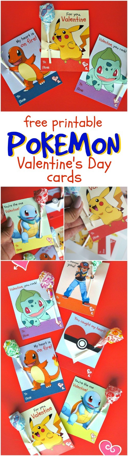Pokemon Free Printable Valentines