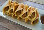Turkey sausage pancake roll ups, the perfect easy Easter brunch recipe!