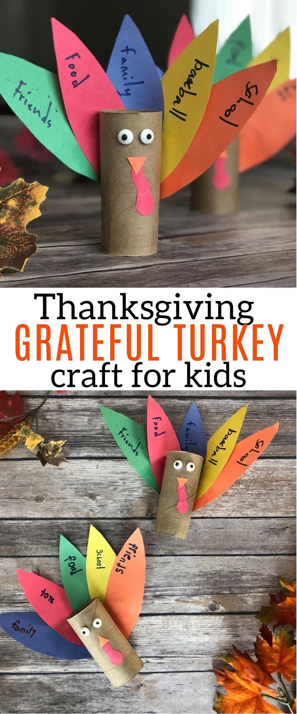 Share Your Gratitude With This Thanksgiving Turkey Toilet Paper Roll Craft! Check out this tutorial to help your kids make their own thankful turkey craft