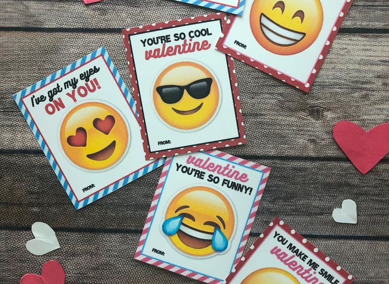 These Printable Emoji Valentine Cards Are So Much Fun {They're Free!}