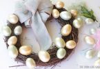 DIY Spring Easter egg wreath