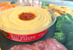 Hummus and Veggie platter - Boar's Head Roasted Red Pepper Hummus is the star of an appetizer tray