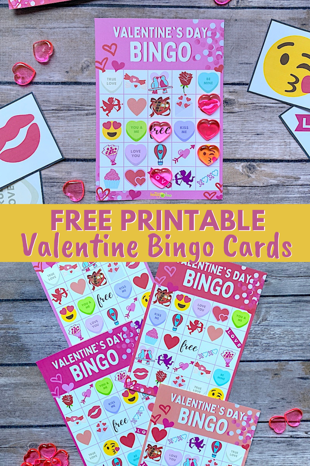 Free Valentine Bingo Cards Game with Pictures