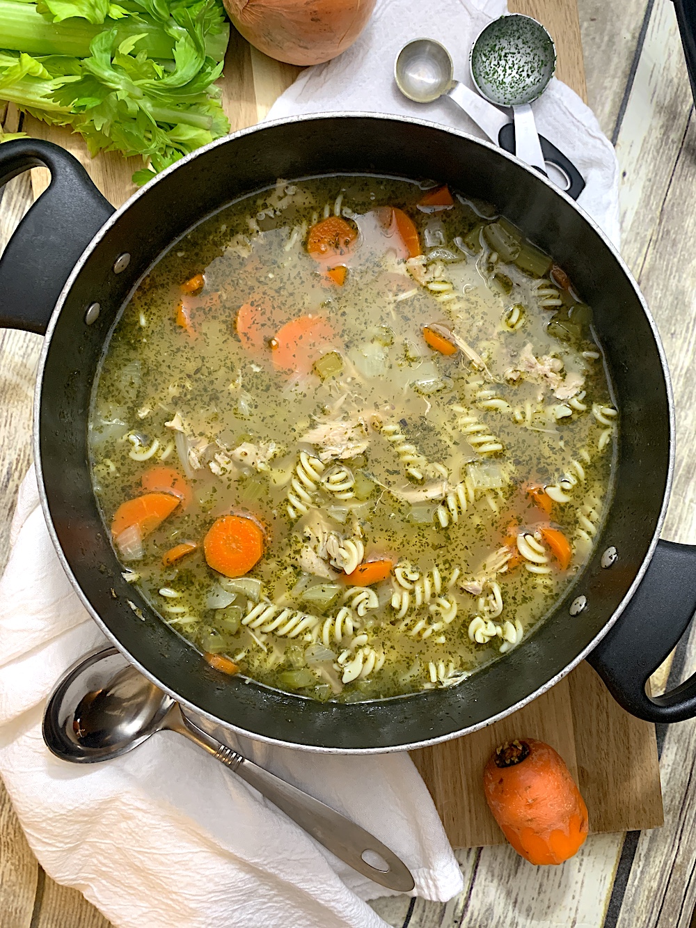 Easy 30-Minute Turkey Soup (with Noodles!) - Averie Cooks