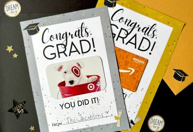 Cute printable graduation cards template - free to print at home